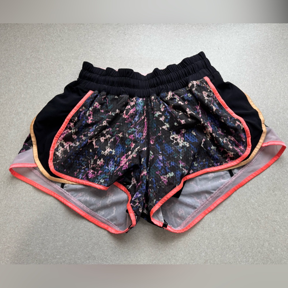 Lululemon Athletica Black and Pink Shorts